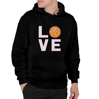Love Basketball Gift Idea For Basketball Fans Cool Women V2 Hoodie - Thegiftio UK