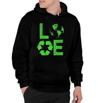 Love Earth Day 90S Planet Vintage Recycling Kids Or Teacher Hoodie | Mazezy