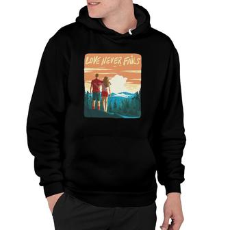 Love Never Fails Sunset Couple Hoodie | Mazezy UK