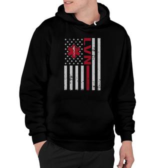Lvn Licensed Vocational Nurse Usa Flag Hoodie | Mazezy