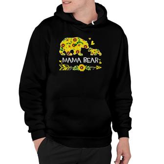 Mama Bear Sunflower Outfit Funny Mama Mothers Day Hoodie | Mazezy AU