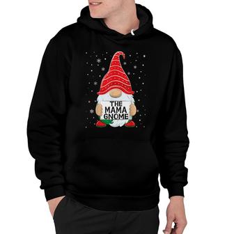 Mama Gnome Red Plaid Matching Family Christmas Pyjamas Hoodie | Mazezy