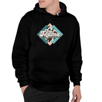 Mama Mom Life Mommy Motherhood Cow Pattern Mother’S Day Hoodie | Mazezy AU