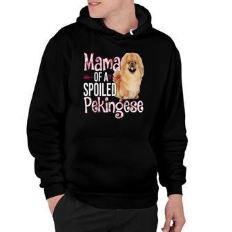 Mama Of A Spoiled Pekingese Happy Mother's Day Floral Dog Hoodie | Mazezy CA
