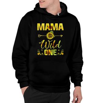 Mama Of The Wild One-1St Birthday Sunflower Outfit Hoodie | Mazezy