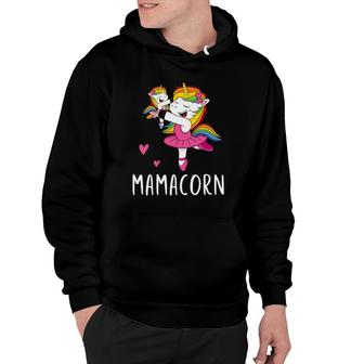 Mamacorn Unicorn Mama Ballerina Mother's Day Hoodie | Mazezy