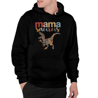 Mamasaurus Funny Mother's Day Gift Vintage Hoodie | Mazezy