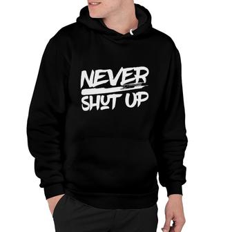 Marcellus Wiley Never Shut Up Hoodie | Mazezy