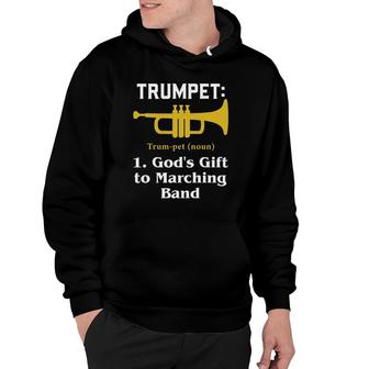 Marching Band Trumpet Gift For A Trumpet Player Hoodie | Mazezy