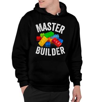 Master Builder Building Blocks Brick Builders Toys Gifts Hoodie - Thegiftio UK