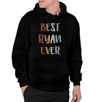 Mens Best Ryan Ever Retro Vintage First Name Gift Hoodie | Mazezy