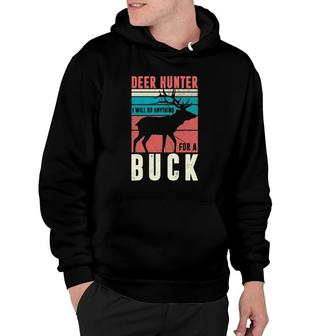 Mens Deer Hunting Hunter Buck Antler Hoodie | Mazezy