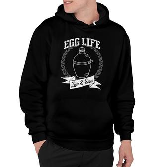 Mens Egg Life Low & Slow Green Egg Hoodie | Mazezy