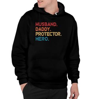 Mens Husband Daddy Protector Hero Hoodie | Mazezy