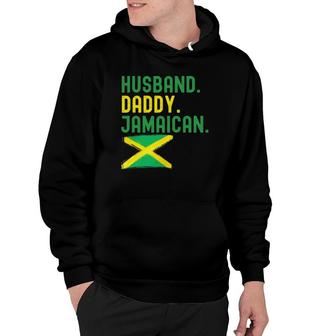 Mens Jamaican Dad Father's Day Husband Daddy Jamaica Flag Hoodie | Mazezy