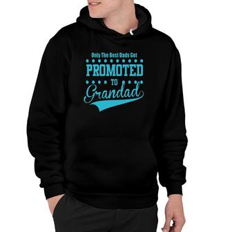 Mens Only The Great And The Best Dads Get Promoted To Grandad Hoodie | Mazezy