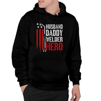 Mens Proud Welding Husband Daddy Welder Hero Weld Father's Day Hoodie | Mazezy