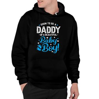 Mens Soon To Be A Daddy Of A Baby Boy New Dad Expecting Father Hoodie | Mazezy