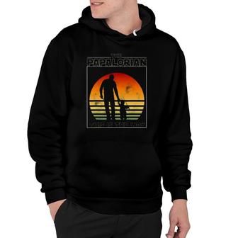 Mens The Papalorian Fathers Day Dad And Son Fishing Funny Gift Hoodie | Mazezy