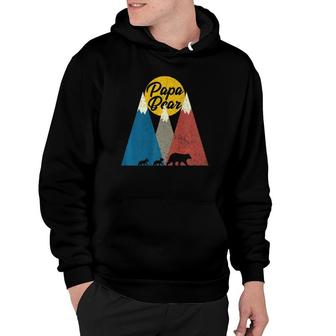 Mens Twin Dad Papa Bear Two Cubsfather's Day Gift Hoodie | Mazezy