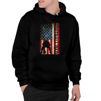 Mens Usa Flag Football Dad - Pittsburgh Lineman Fathers Day Gift Hoodie | Mazezy