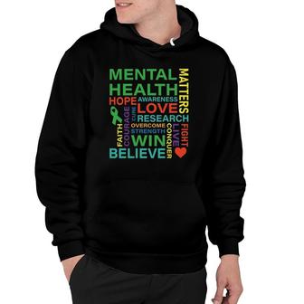 Mental Health Matters Awareness Depression Hoodie | Mazezy
