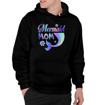 Mermaid Mom Funny Mermaid Mother Matching Party Hoodie | Mazezy
