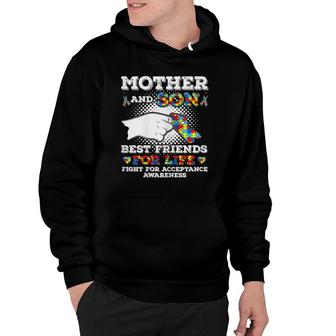 Mother And Son Best Friends For Life-Autism Mom Mother Hoodie | Mazezy