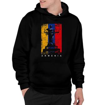Mother Armenia Yerevan - Armenia Vintage Distressed Flag Hoodie | Mazezy