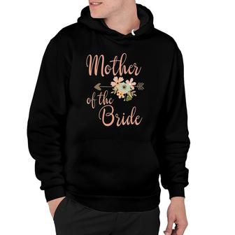 Mother Of The Bride - Wedding Party - Pretty Floral Hoodie | Mazezy