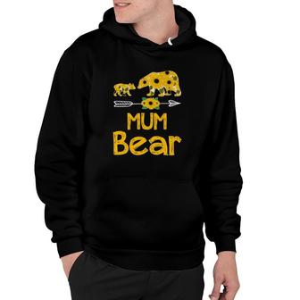 Mum Bear Baby Sunflower Arrow For Mother’S Day Gift Hoodie | Mazezy