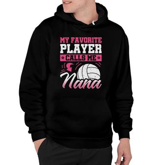 Nana Volleyball Fan Player Grandmother Team Sport Spiker Hoodie | Mazezy AU