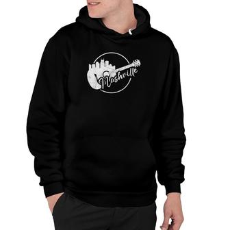 Nashville Skyline Tennessee Country Music Guitar Player Hoodie | Mazezy