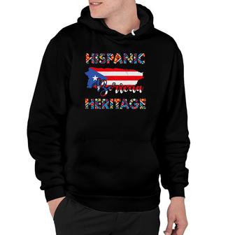National Hispanic Heritage Month Puerto Rico Hoodie | Mazezy