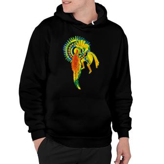 Native American Kokopelli Sun Feathers Song 2 Fan Fun Hoodie | Mazezy