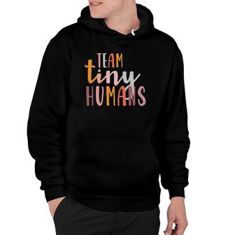 Nicu Nurse Icu Neonatal Boho Colorful Retro Team Tiny Humans Hoodie | Mazezy