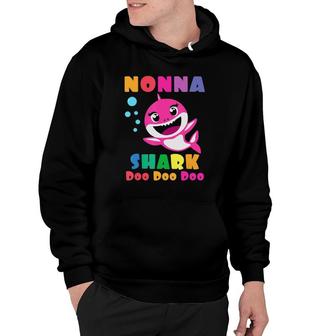 Nonna Shark Funny Mothers Day Hoodie | Mazezy