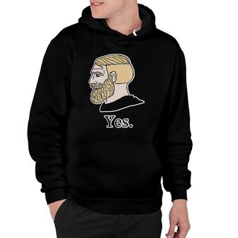 Nordic Gamer Yes Chad Wojak Meme Games Funny Hoodie | Mazezy
