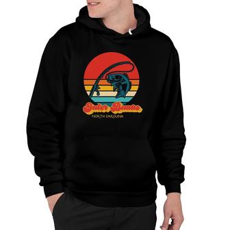 North Carolina Walleye Fish Retro Obx Outer Banks Fishing Hoodie | Mazezy
