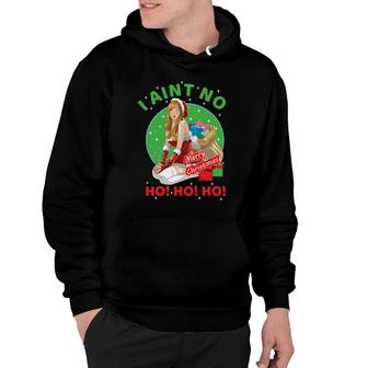 Nurse Christmas Themed Ain't No Ho Cool Santa Hoodie | Mazezy