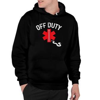 Off Duty Snake Paramedic Funny Nurse Ems First Responder Hoodie | Mazezy