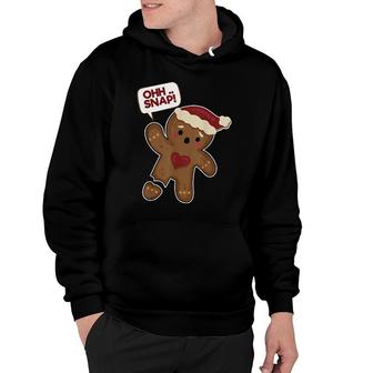 Ohh Snap Amputated Gingerbread Cookie Gingerbread Hoodie | Mazezy