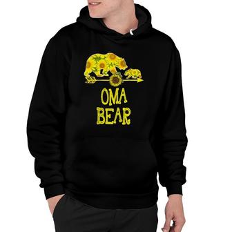 Oma Bear Sunflower Matching Family Mother Father Hoodie | Mazezy