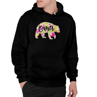 Oma Bearfor Women Grandma Mother's Day Gift Grandkid Hoodie | Mazezy
