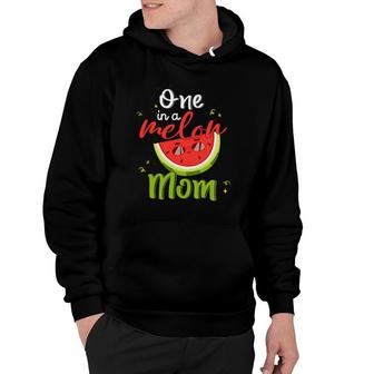 One In A Melon Mom Watermelon Funny Family Matching Men Hoodie | Mazezy