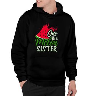 One In A Melon Sister Watermelon Best Matching Birthday Hoodie | Mazezy