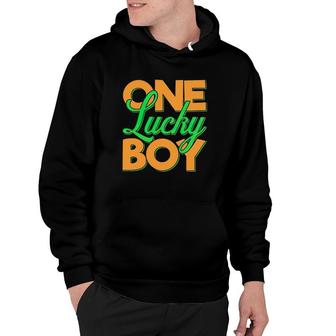 One Lucky Boy Gift St Patrick's Day Hoodie | Mazezy