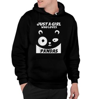 Panda Costume Just A Girl Who Loves Pandas Hoodie | Mazezy