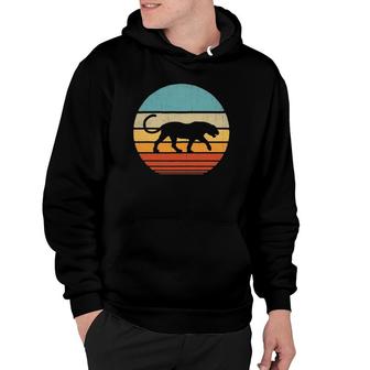 Panther Vintage 60S 70S Retro Gifts Animal Lover Women Men Hoodie | Mazezy