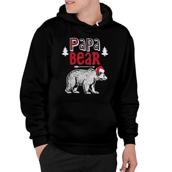 Papa Bear Christmas Santa Family Matching Pajamas Hoodie | Mazezy
